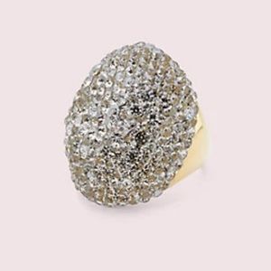New Kate Spade mood ring clay pavé ring